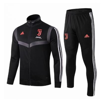 chaqueta con capucha de entrenamiento Juventus 2019-2020 negro